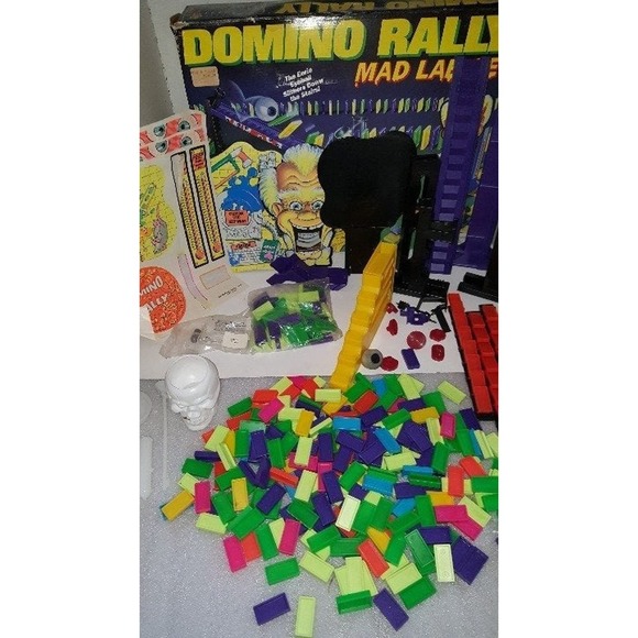 1996 Domino Rally Mad Lab Set Pressman - Picture 1 of 8